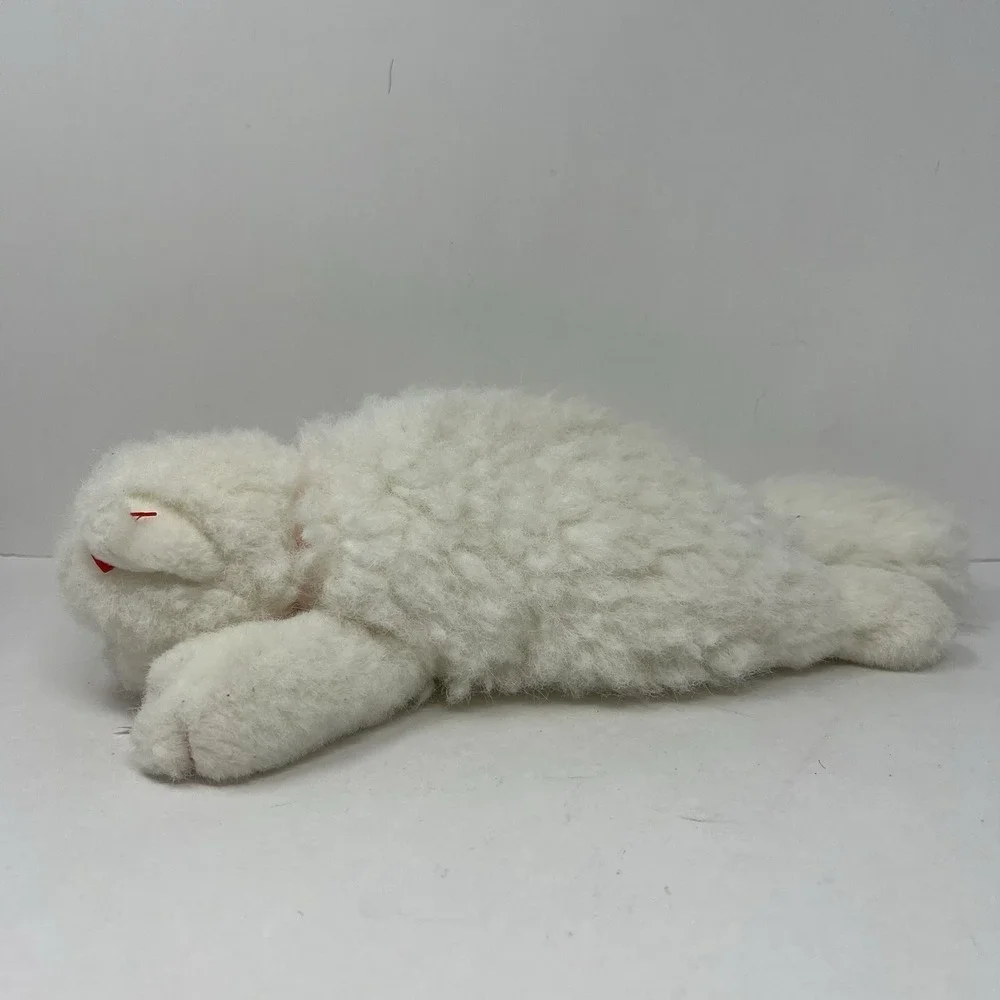 Ty Classic Angel White Persian Cat Plush 1997 Pink Bow Vtg Stuffed‎ Animal 10